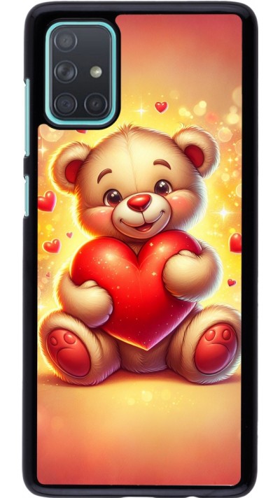 Samsung Galaxy A71 Case Hülle - Valentin 2024 Teddy Liebe