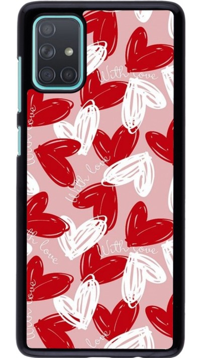 Coque Samsung Galaxy A71 - Valentine 2024 with love heart