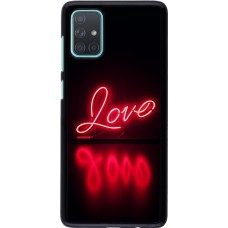 Samsung Galaxy A71 Case Hülle - Valentine 2025 Neon Liebe