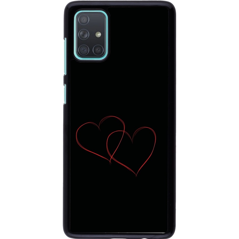 Samsung Galaxy A71 Case Hülle - Valentine 2023 attached heart