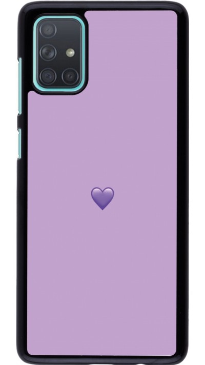 Coque Samsung Galaxy A71 - Valentine 2023 purpule single heart