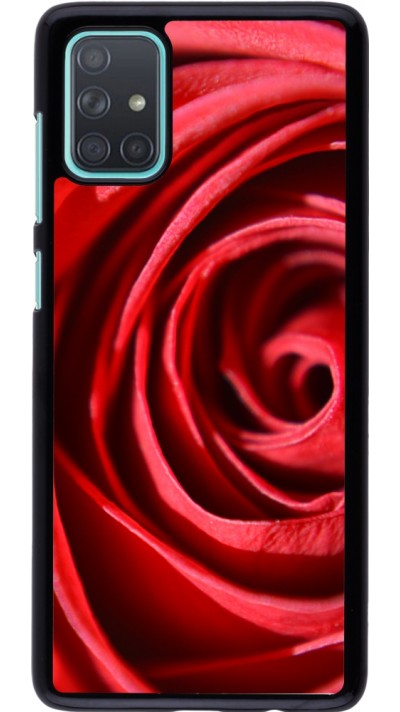 Coque Samsung Galaxy A71 - Valentine 2023 close up rose
