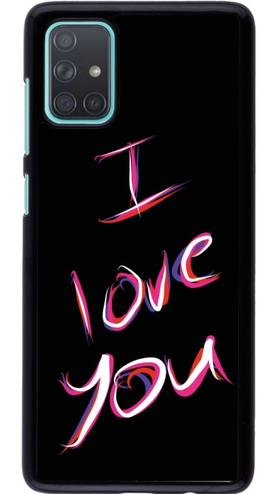 Coque Samsung Galaxy A71 - Valentine 2023 colorful I love you