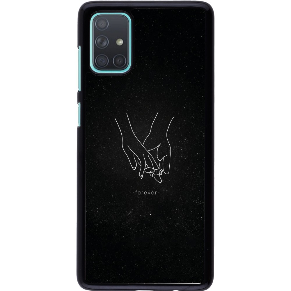 Samsung Galaxy A71 Case Hülle - Valentine 2023 hands forever