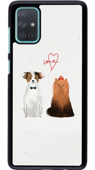 Coque Samsung Galaxy A71 - Valentine 2023 love dogs