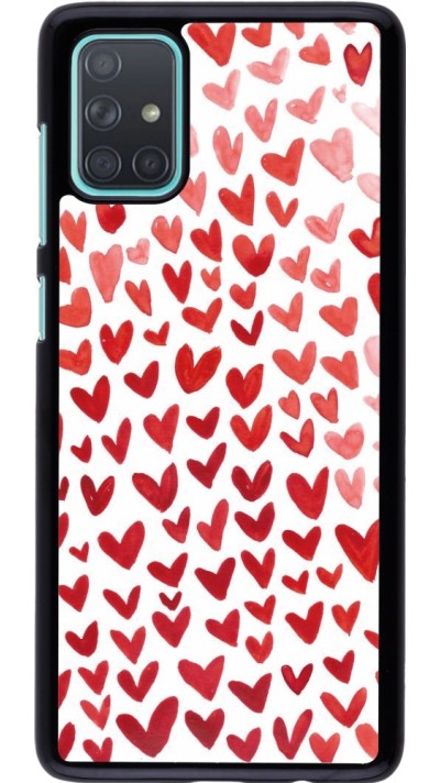 Coque Samsung Galaxy A71 - Valentine 2023 multiple red hearts