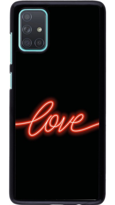 Coque Samsung Galaxy A71 - Valentine 2023 neon love