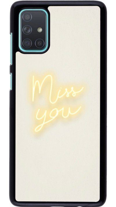 Coque Samsung Galaxy A71 - Valentine 2023 neon miss you
