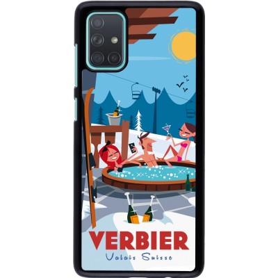 Samsung Galaxy A71 Case Hülle - Verbier Mountain Jacuzzi