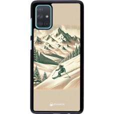 Coque Samsung Galaxy A71 - Vintage Ski Mountain