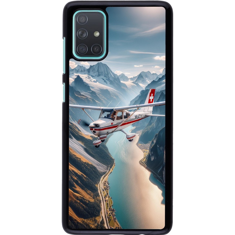 Samsung Galaxy A71 Case Hülle - Schweizer Alpenflug