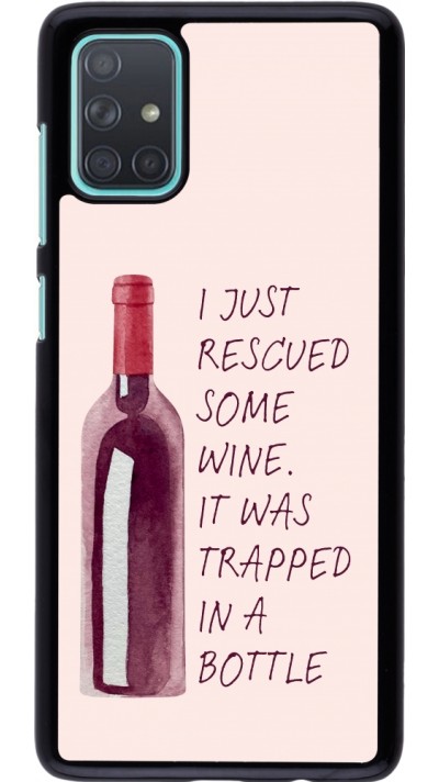 Samsung Galaxy A71 Case Hülle - I just rescued some wine
