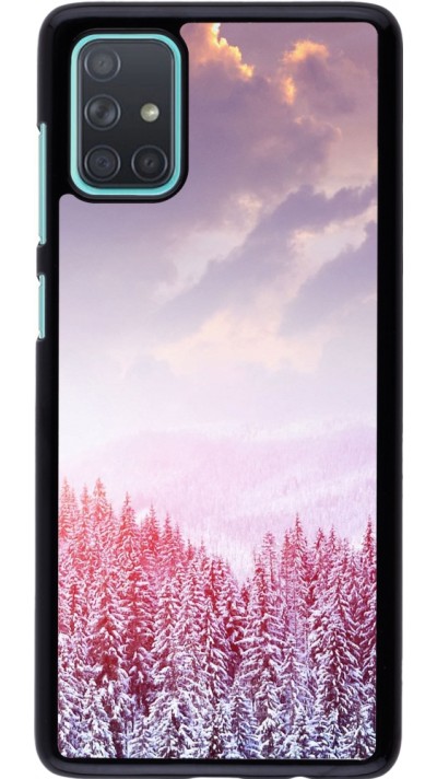 Coque Samsung Galaxy A71 - Winter 22 Pink Forest