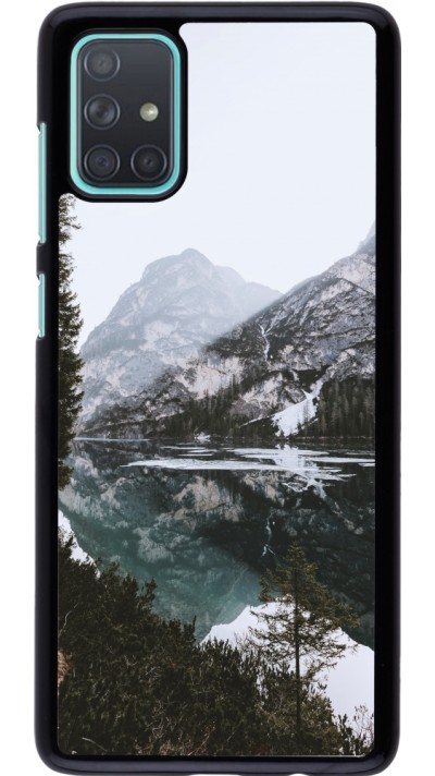 Coque Samsung Galaxy A71 - Winter 22 snowy mountain and lake