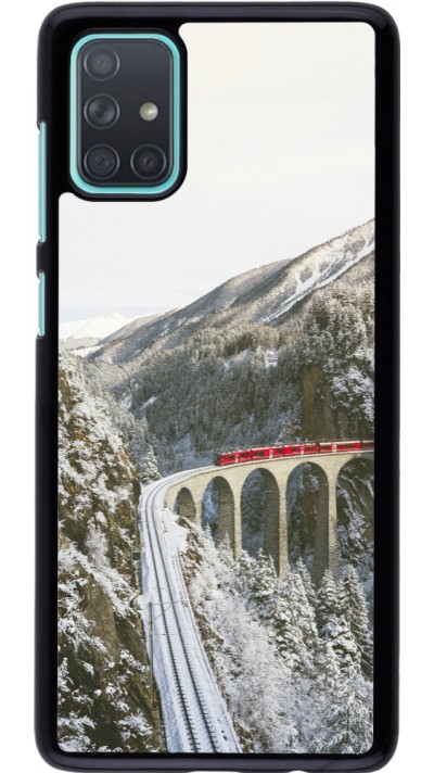 Samsung Galaxy A71 Case Hülle - Winter 25 Winter polar express