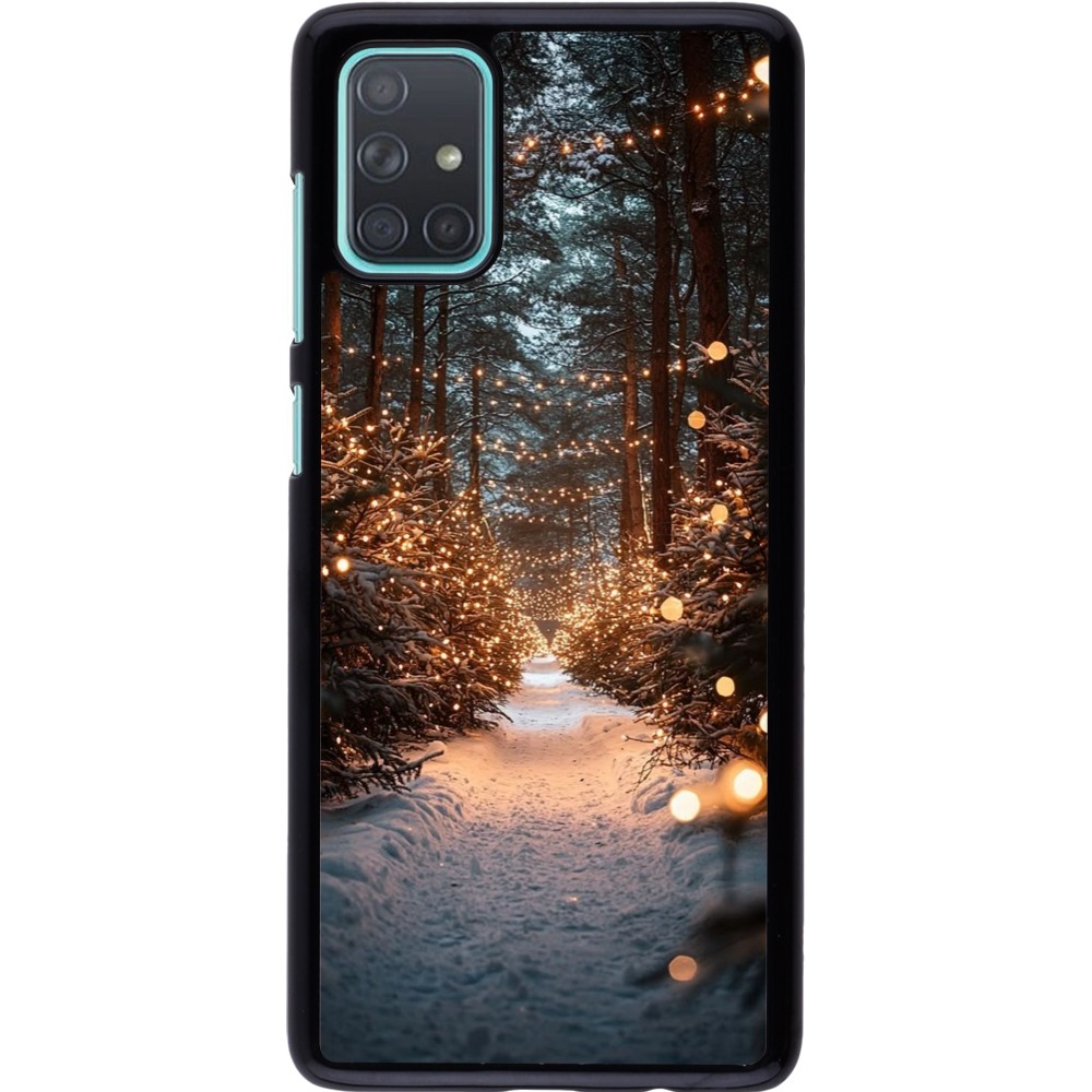 Samsung Galaxy A71 Case Hülle - Winter 25 Winter snowy road