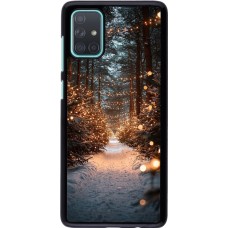Samsung Galaxy A71 Case Hülle - Winter 25 Winter snowy road