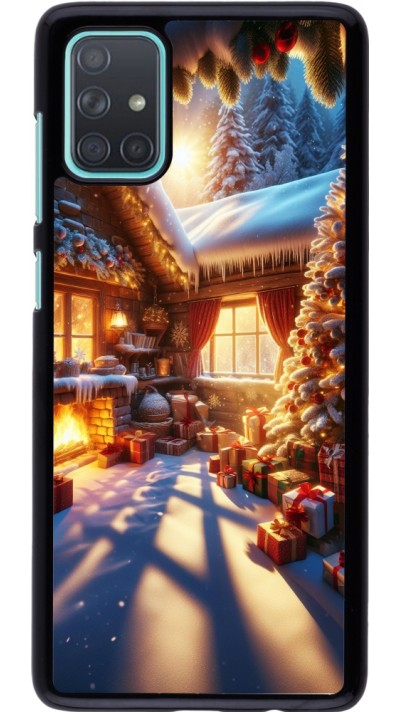 Coque Samsung Galaxy A71 - Noël Chalet Féerie