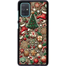 Samsung Galaxy A71 Case Hülle - Weihnachten 2023 Mikromuster