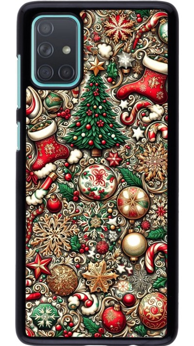 Coque Samsung Galaxy A71 - Noël 2023 micro pattern
