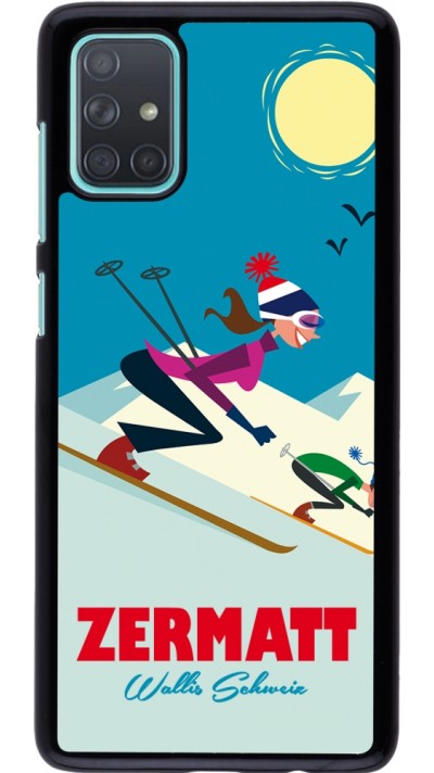 Coque Samsung Galaxy A71 - Zermatt Ski Downhill