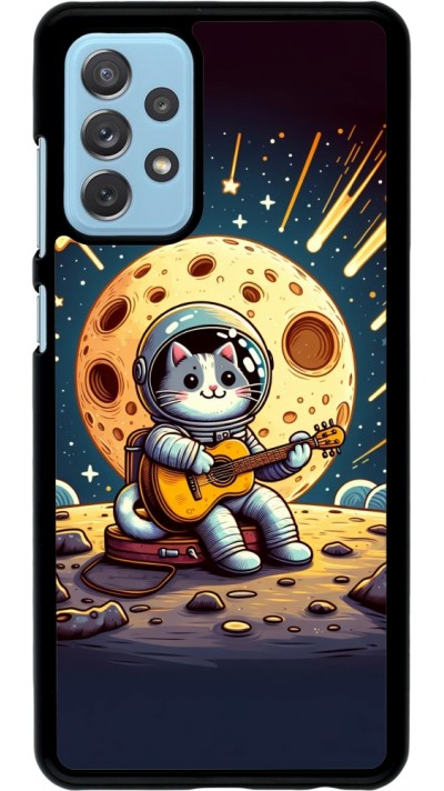 Samsung Galaxy A72 Case Hülle - AstroKatze RockMond