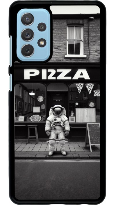 Coque Samsung Galaxy A72 - Astronaute devant une Pizzeria