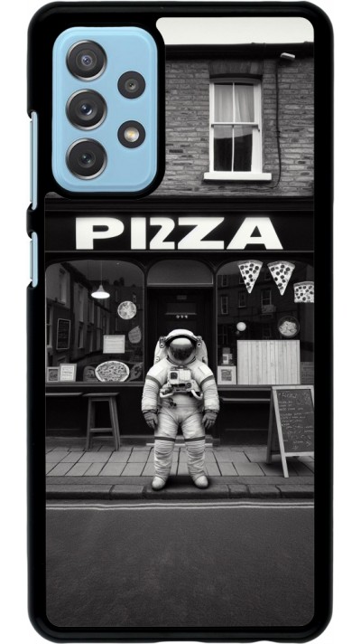 Samsung Galaxy A72 Case Hülle - Astronaut vor einer Pizzeria