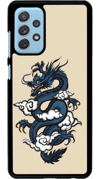 Samsung Galaxy A72 Case Hülle - Blue Dragon Tattoo