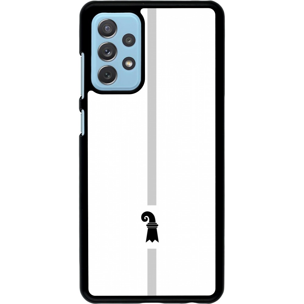 Samsung Galaxy A72 Case Hülle - Kanton BS weiss