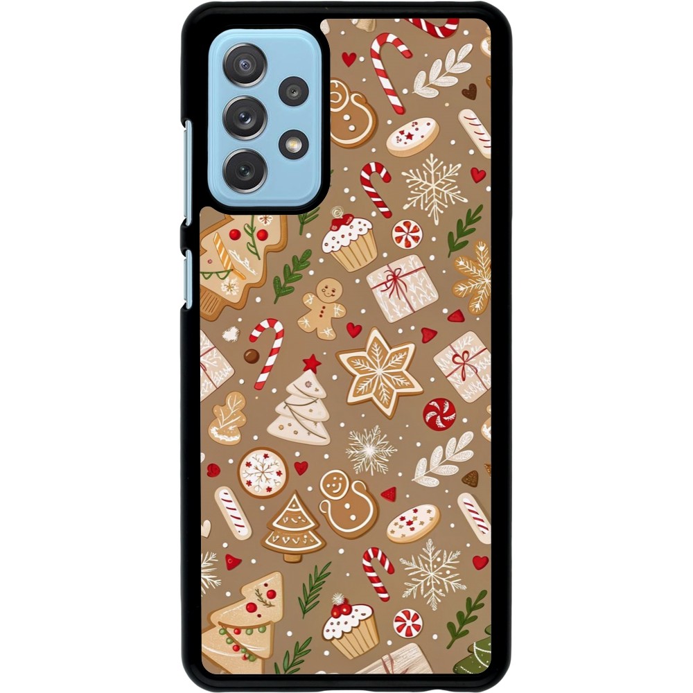 Coque Samsung Galaxy A72 - Christmas 25 Pattern Ginger Cookie