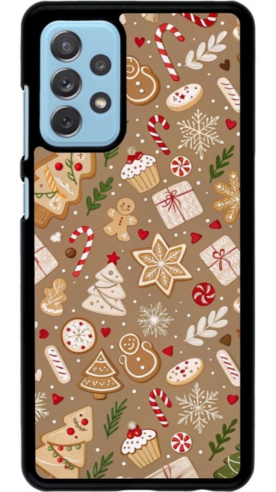 Coque Samsung Galaxy A72 - Christmas 25 Pattern Ginger Cookie