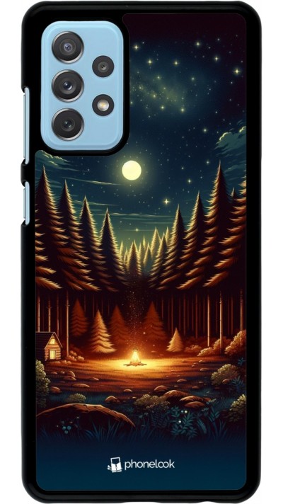 Coque Samsung Galaxy A72 - Clairière éclairée par lanterne