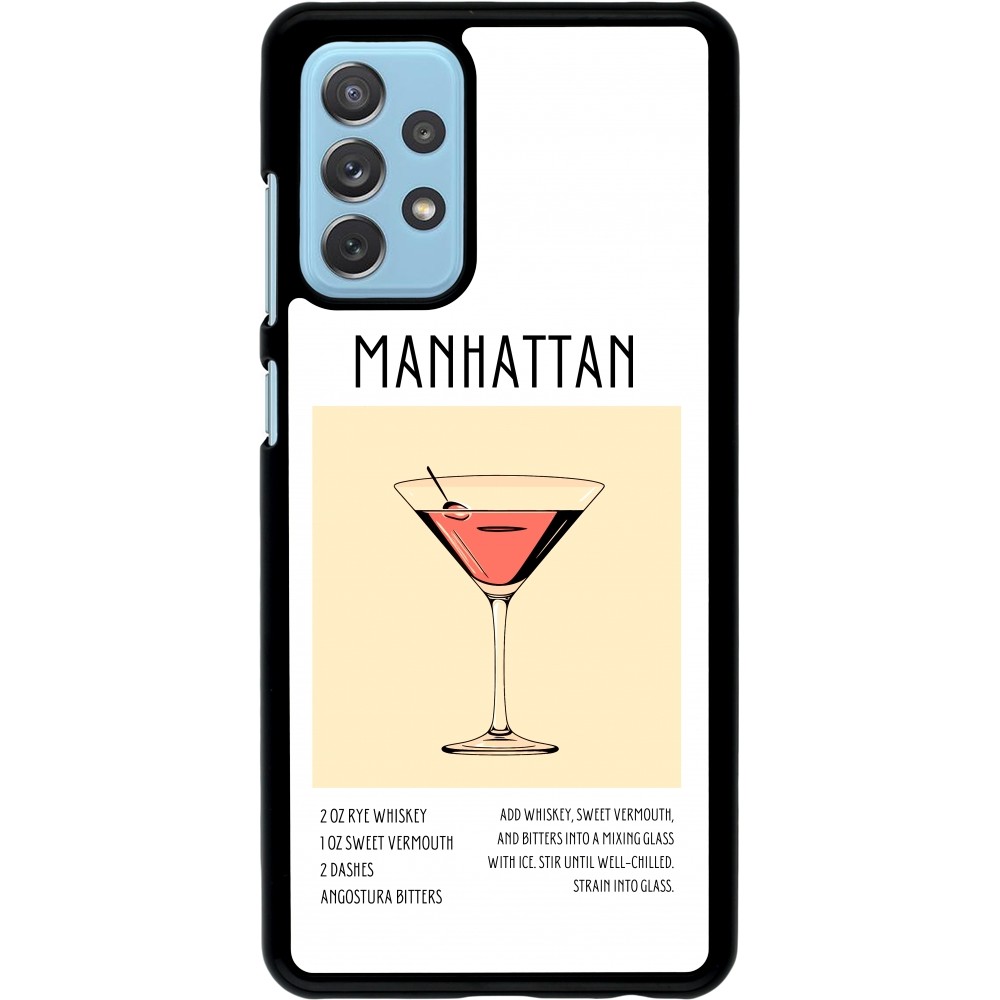 Samsung Galaxy A72 Case Hülle - Cocktail Rezept Manhattan