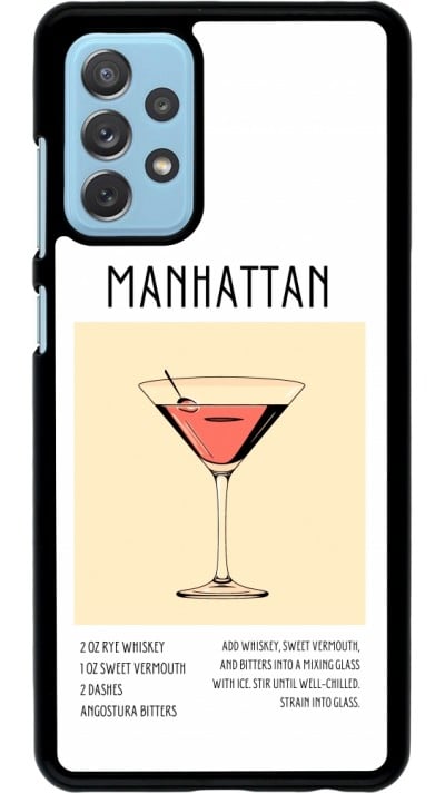 Samsung Galaxy A72 Case Hülle - Cocktail Rezept Manhattan