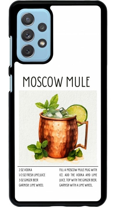 Samsung Galaxy A72 Case Hülle - Cocktail Rezept Moscow Mule