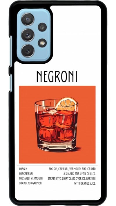 Coque Samsung Galaxy A72 - Cocktail recette Negroni