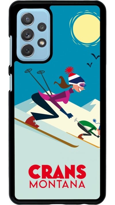 Samsung Galaxy A72 Case Hülle - Crans-Montana Ski Downhill