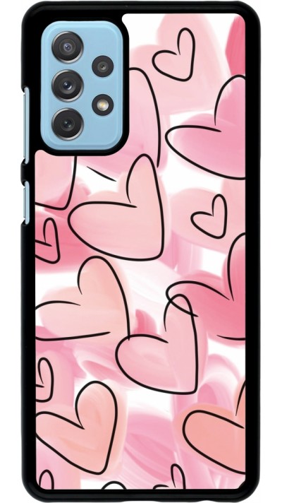 Coque Samsung Galaxy A72 - Easter 2023 pink hearts
