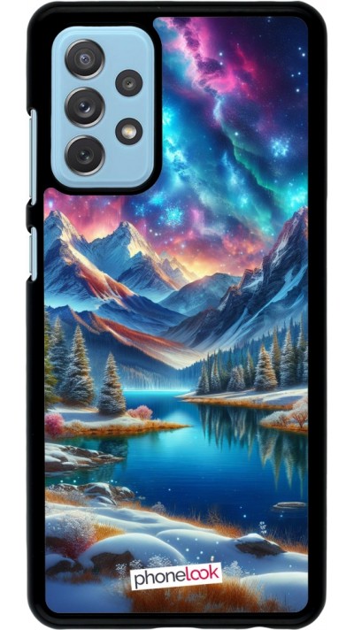 Coque Samsung Galaxy A72 - Fantasy Mountain Lake Sky Stars