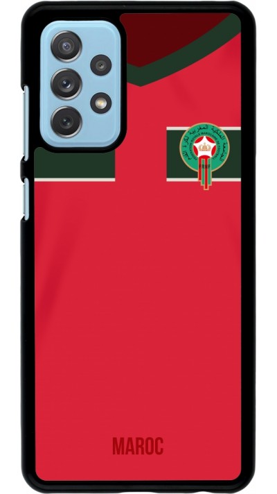 Coque Samsung Galaxy A72 - Maillot de football Maroc 2022 personnalisable