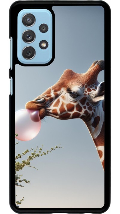 Coque Samsung Galaxy A72 - Girafe à bulle
