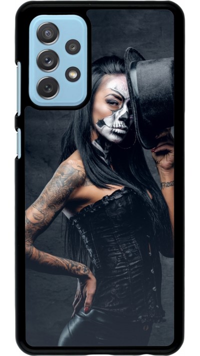Samsung Galaxy A72 Case Hülle - Halloween 22 Tattooed Girl