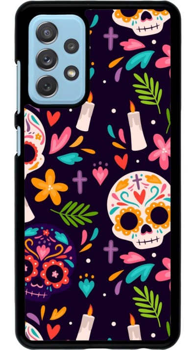 Samsung Galaxy A72 Case Hülle - Halloween 2023 mexican style