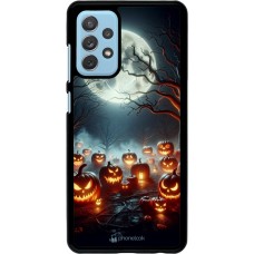 Samsung Galaxy A72 Case Hülle - Halloween 2024 Viele Kuerbisse