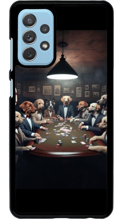 Samsung Galaxy A72 Case Hülle - Die Pokerhunde