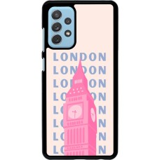 Samsung Galaxy A72 Case Hülle - London Pink Print