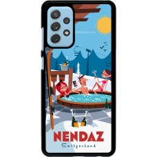 Samsung Galaxy A72 Case Hülle - Nendaz Mountain Jacuzzi