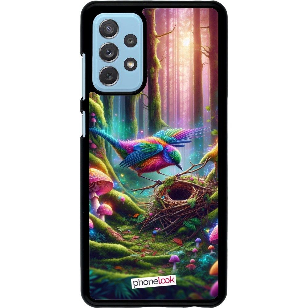 Samsung Galaxy A72 Case Hülle - Vogel Nest Wald
