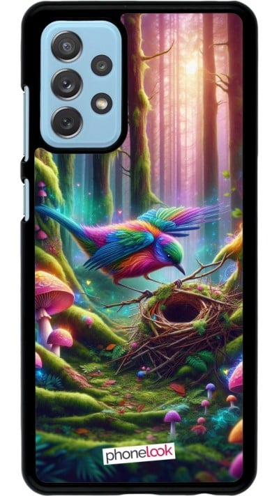Coque Samsung Galaxy A72 - Oiseau Nid Forêt